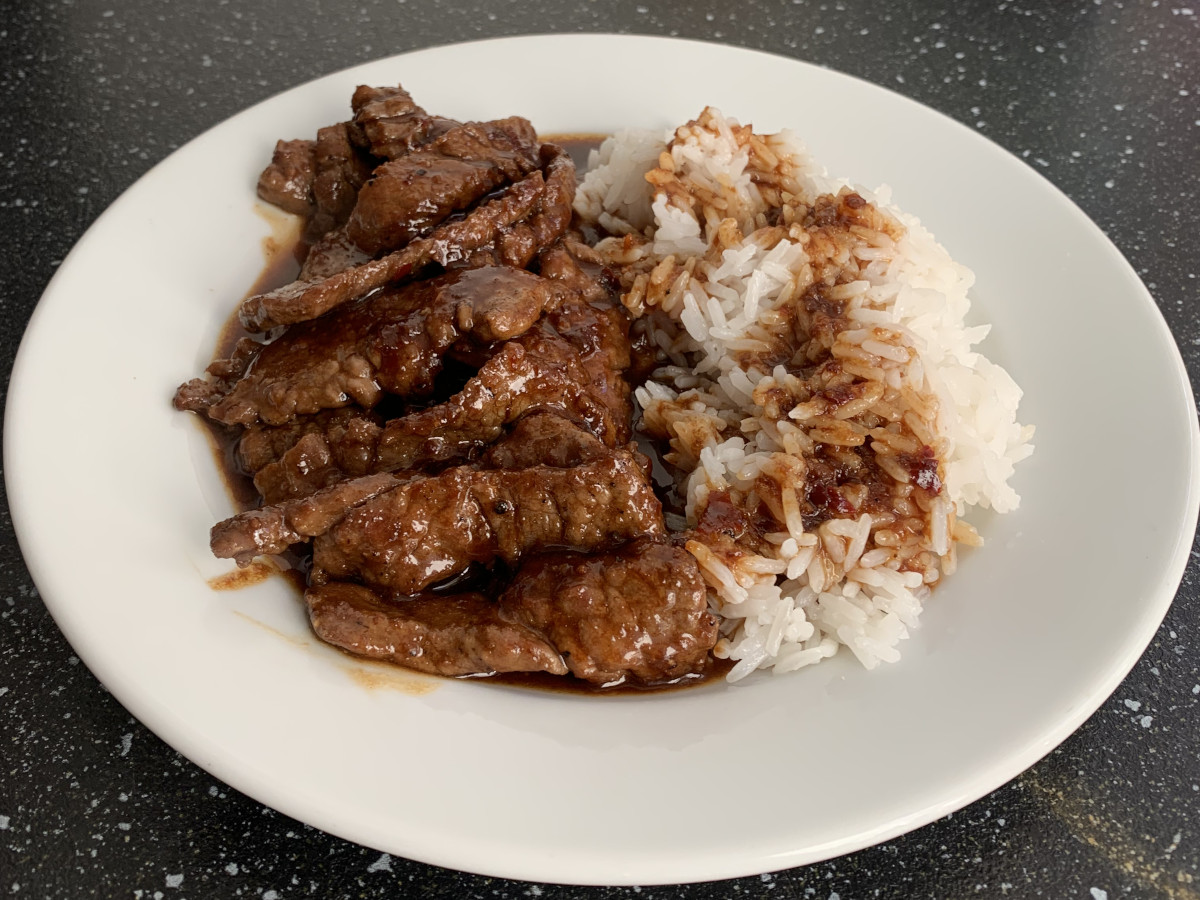 teriyaki beef over rice